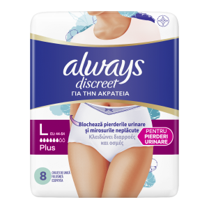 Always Discreet Pants Chiloti pentru incontinenta urinara Large