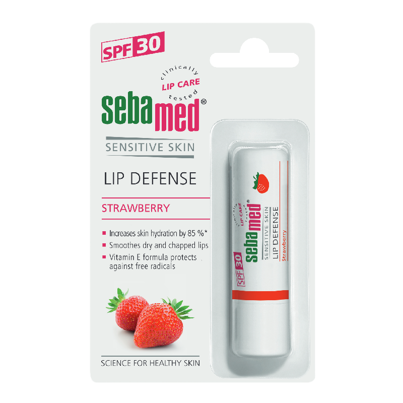 Balsam dermatologic protector pentru buze cu SPF 30 Strawberry