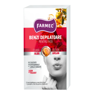 Benzi depilatoare pentru fata cu argan