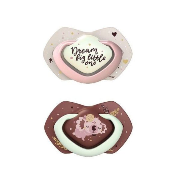 Canpol Babies Suzeta Simetrica de Silicon Sleepy Koala roz fosforescenta 22/660