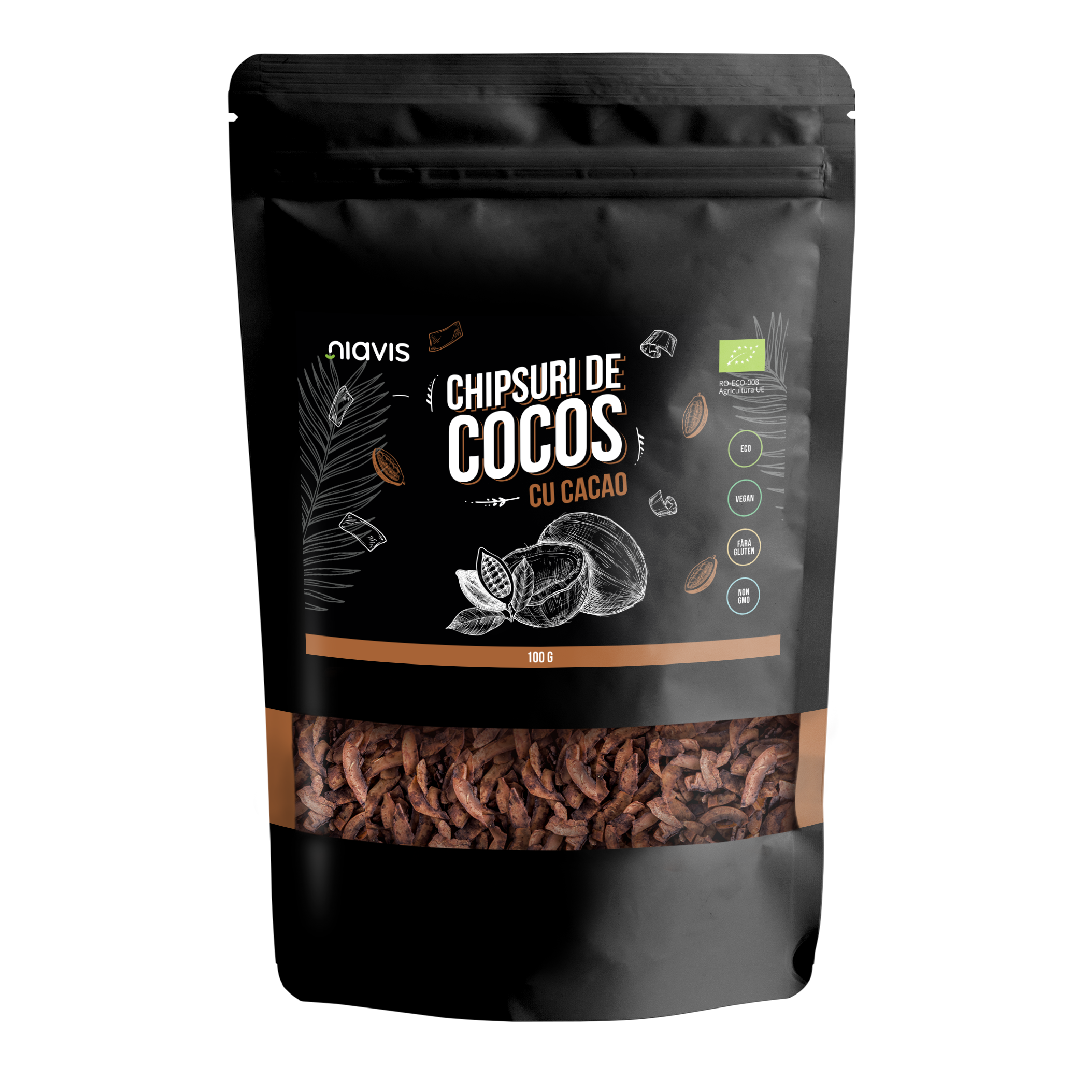 Chipsuri de cocos cu cacao
