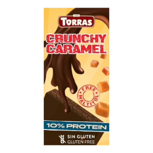 Ciocolata neagra proteica Crunchy caramel