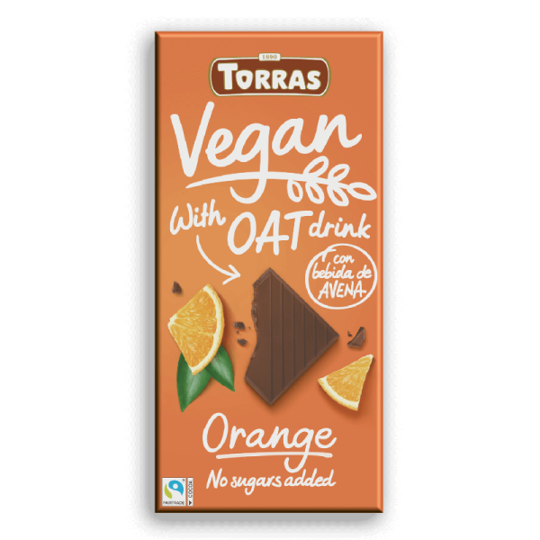 Ciocolata vegana cu portocala si bautura de ovaz