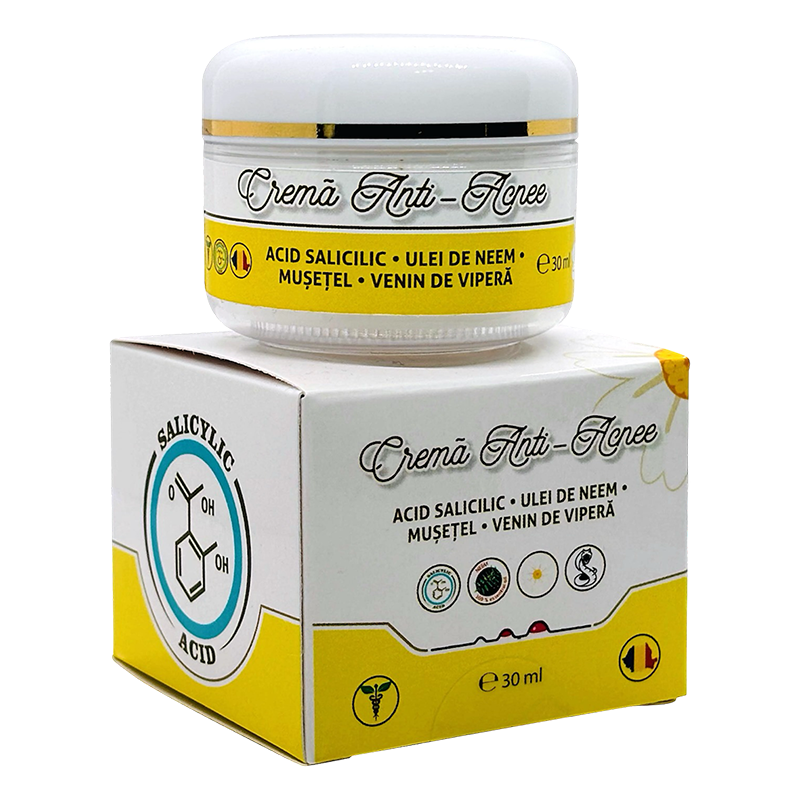 Crema anti-acnee cu venin de vipera