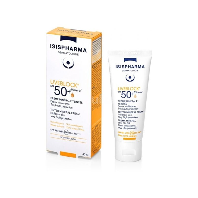 Crema cu protectie solara UVEBLOCK SPF 50+ Tinted Mineral
