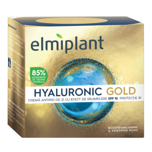 Crema de zi antirid cu efect de umplere SPF10 Hyaluronic Gold