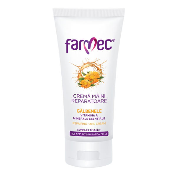 Crema reparatoare pentru maini cu Galbenele