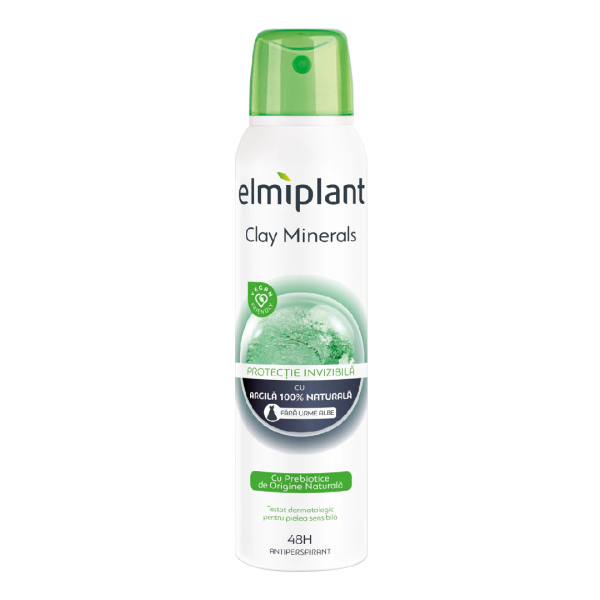 Deodorant antiperspirant spray Clay Minerals