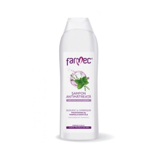 Farmec Sampon Antimatreata cu extract de Busuioc si Cimbrisor