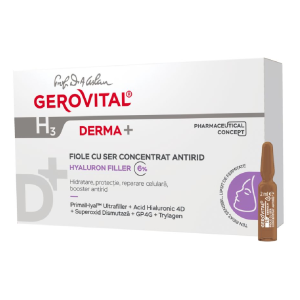 Fiole cu ser concentrat antirid H3 Derma+