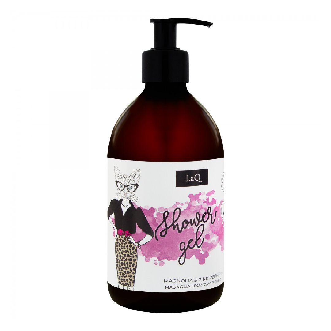 Gel de dus magnolie si piper roz