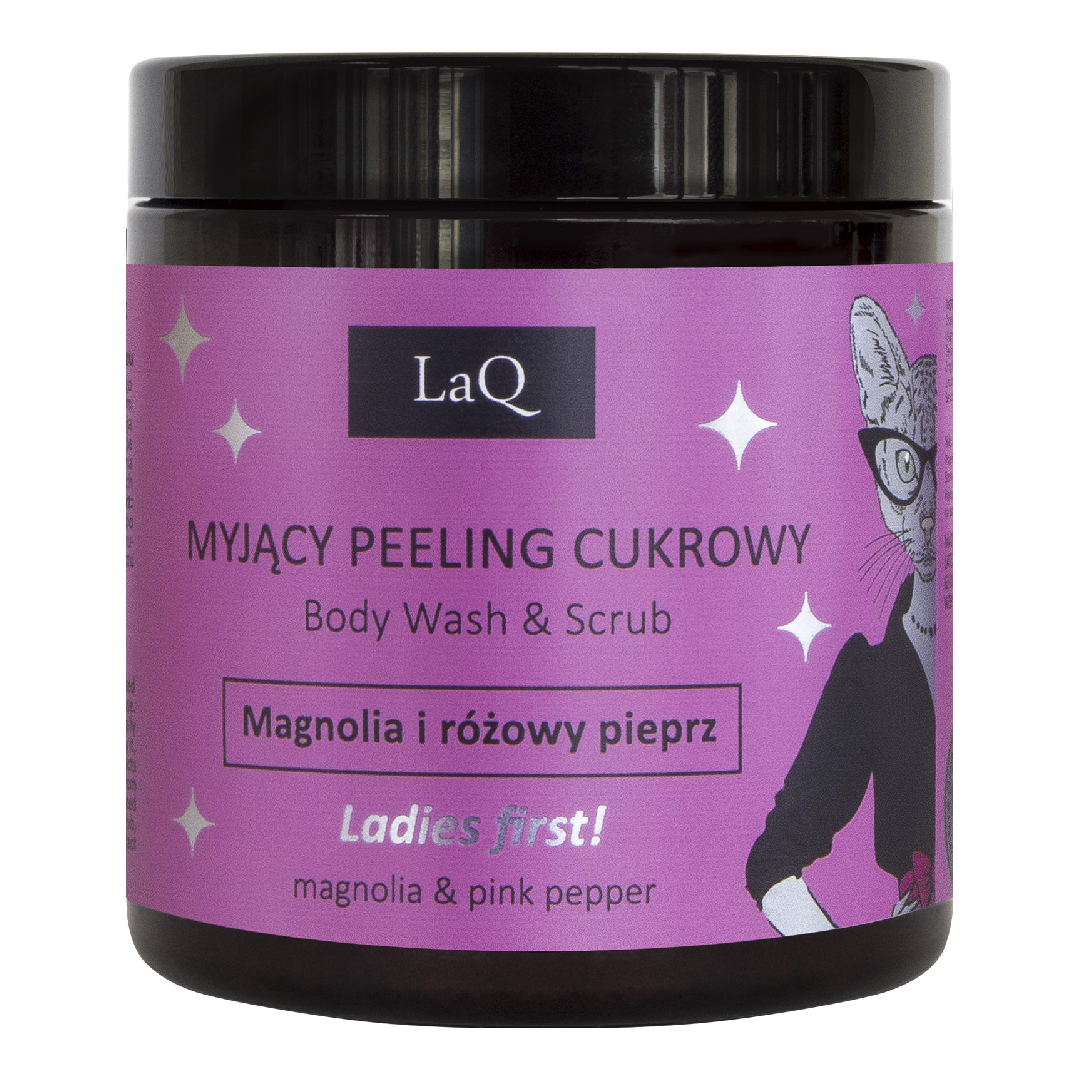 Gel de dus si peeling magnolie si piper roz