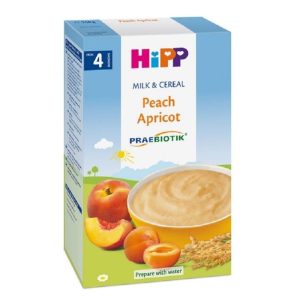 Hipp Lapte și Cereale cu Piersici și Caise