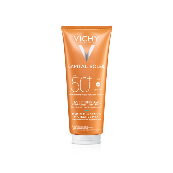 Lapte hidratant pentru protectie solara fata si corp SPF 50+ Capital Soleil