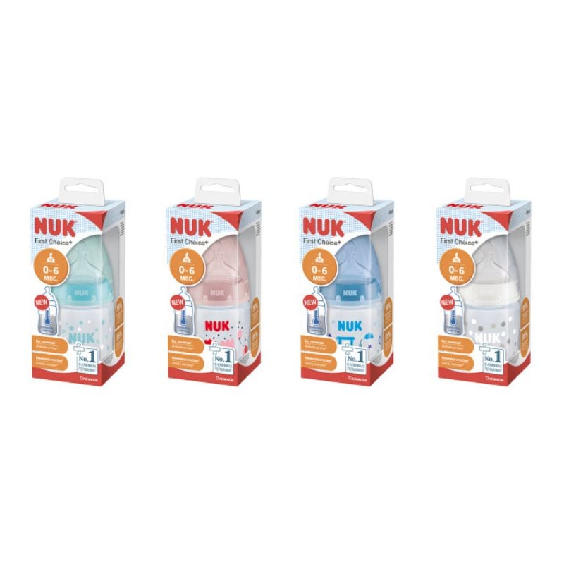 NUK First Choice Biberon cu tetina silicon M