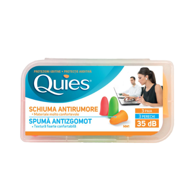 Quies Dopuri de spuma colorata pentru urechi
