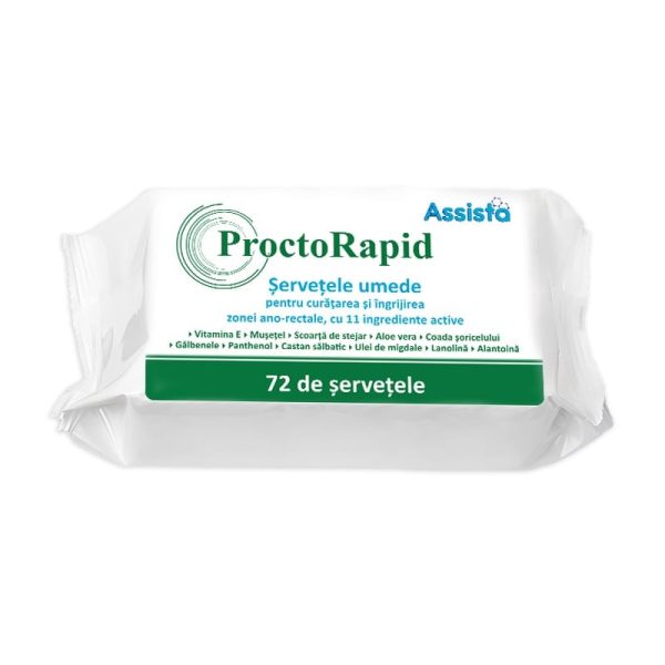 Servetele umede pentru igiena ano-rectala ProctoRapid