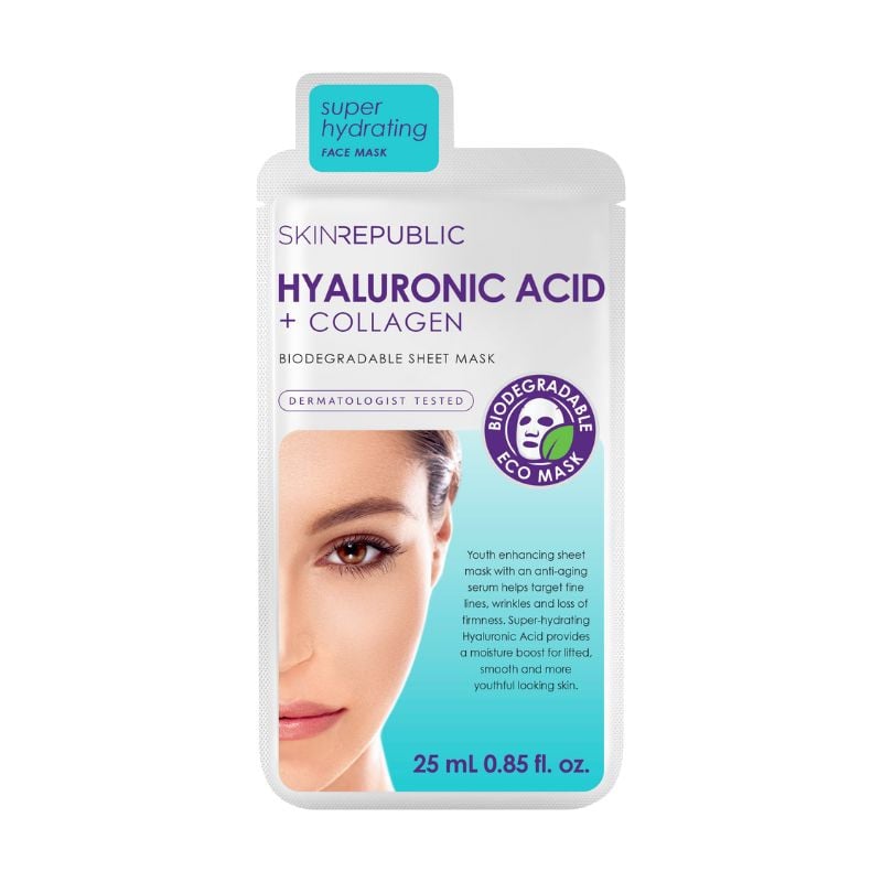 Skin Republic Masca coreeana de fata cu Acid Hialuronic si Colagen