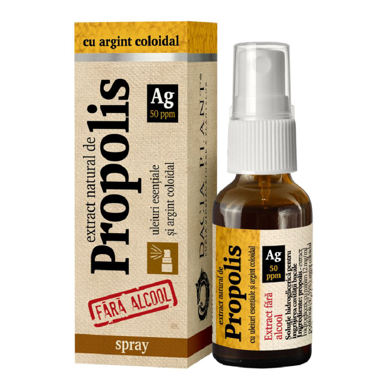 Ce este spray-ul cu propolis și argint coloidal și cum ajută la imunitate?