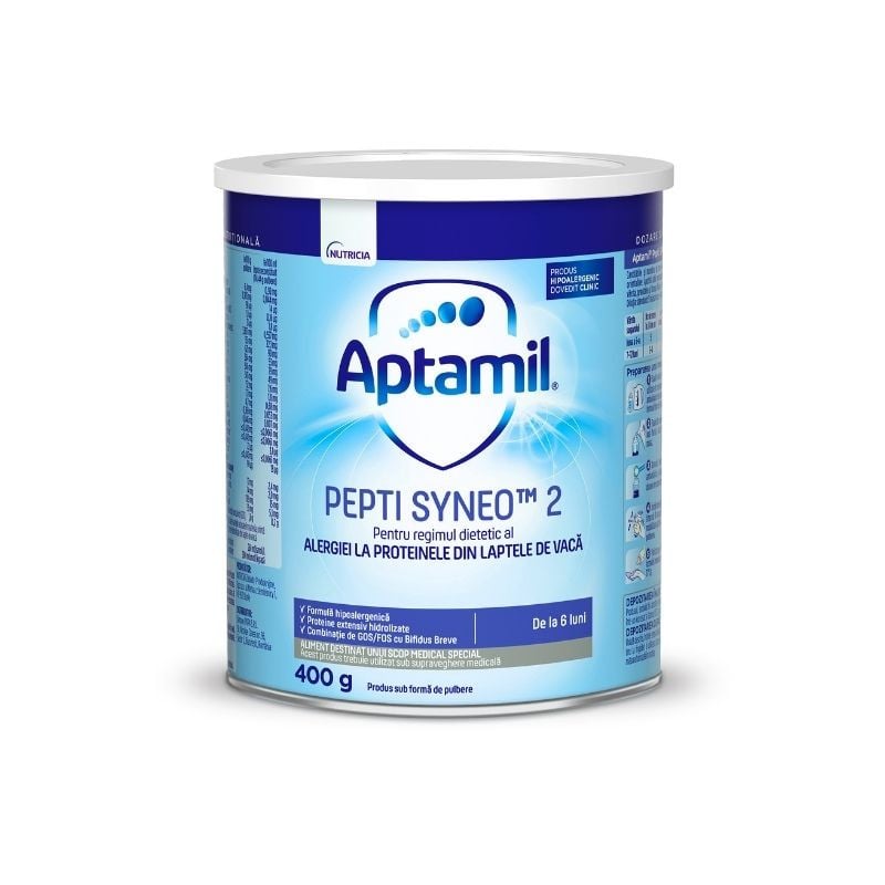 Ce este formula de lapte Pepti Syneo și cum ajută la prevenirea alergiilor?