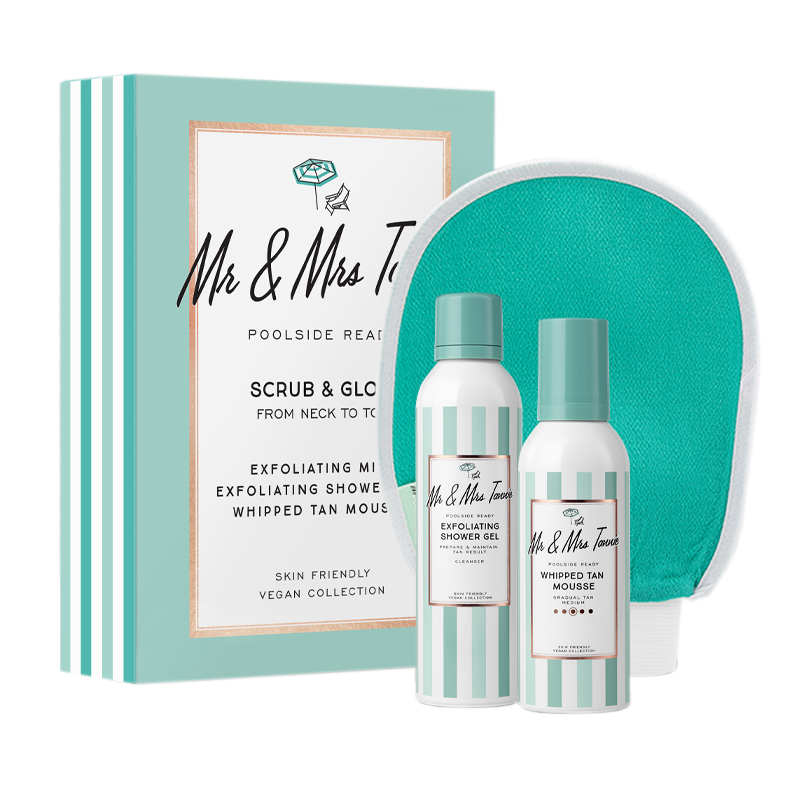 Ce este Kit Scrub & Glow și cum ajută la obținerea unui bronz perfect acasă?