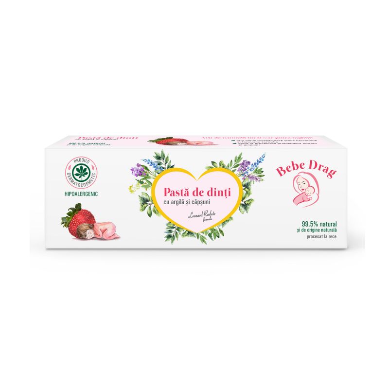 „Ce este pasta de dinți cu argila și căpșuni și cum ajută la igiena dentară a copiilor?”
