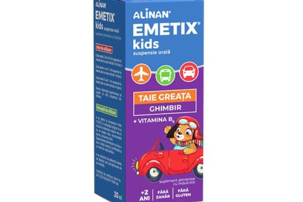 Ce este Alinan Emetix Kids și cum ajută la combaterea stărilor de greață?