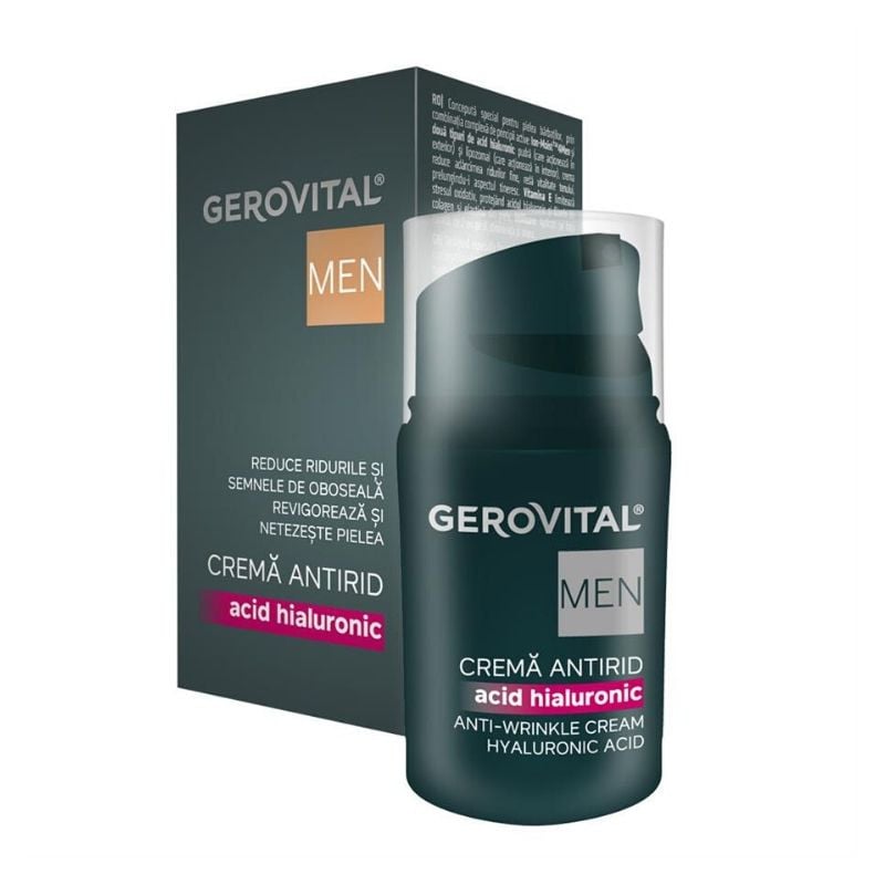 Ce este crema antirid cu acid hialuronic pentru bărbați și cum ajută la îmbunătățirea aspectului pielii?