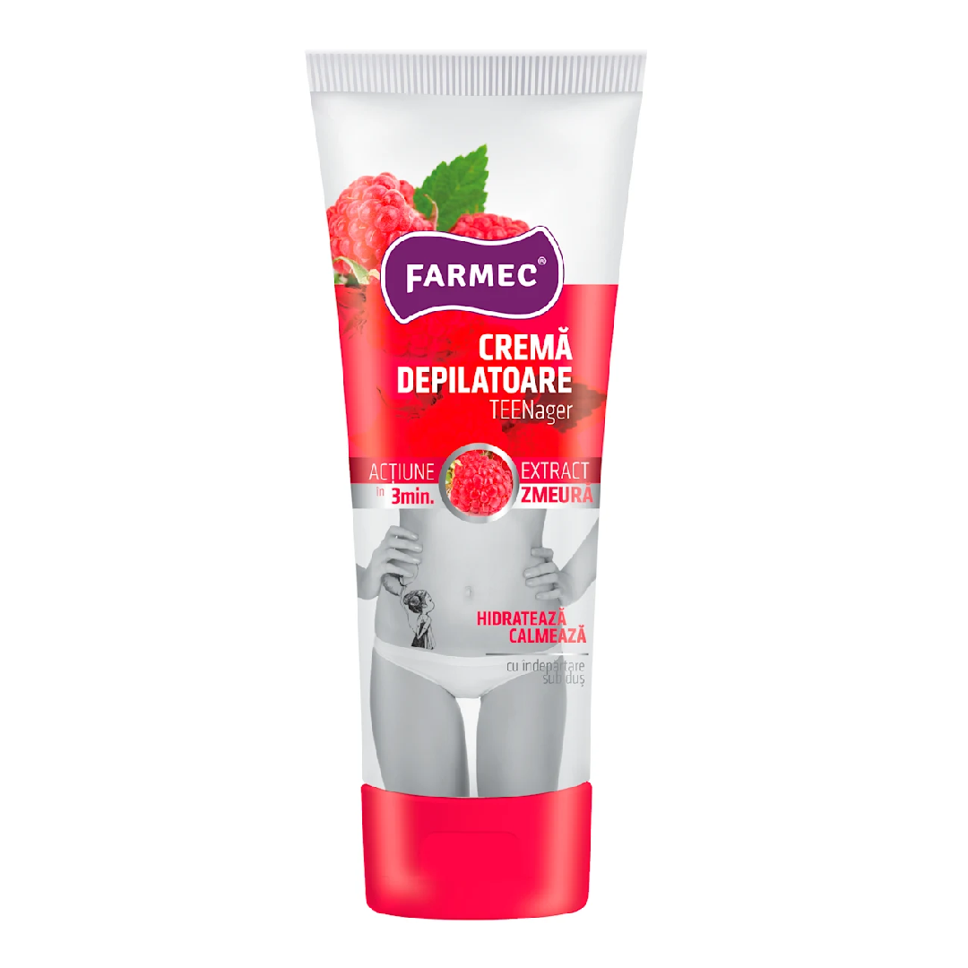 Ce este crema depilatoare cu extract de zmeură și cum ajută adolescenții?